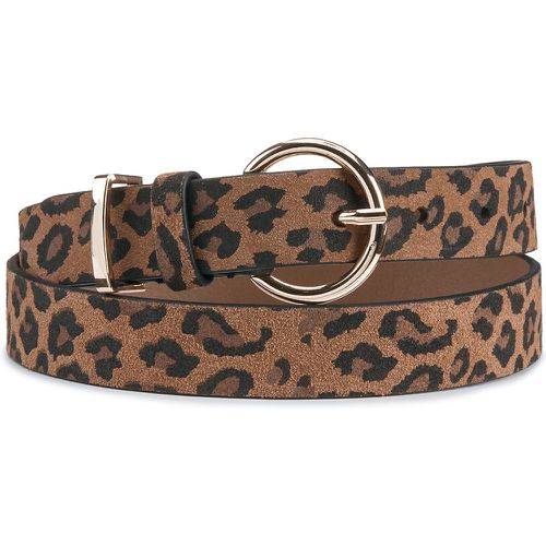 Leopard Print Leather Belt - LA REDOUTE COLLECTIONS - Modalova