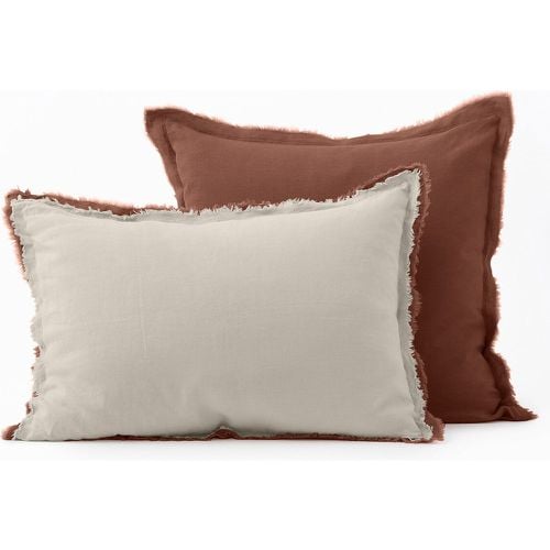 Alhanasia Double Fringe 100% Washed Linen Pillowcase - AM.PM - Modalova