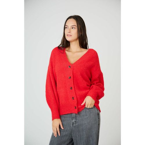 Buttoned V-Neck Cardigan - SEE U SOON - Modalova