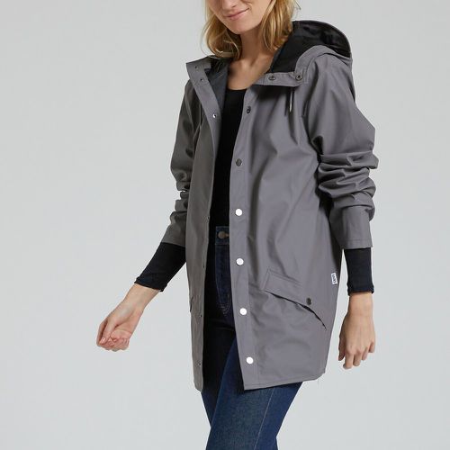 Unisex Waterproof Hooded Jacket with Zip Fastening - Rains - Modalova