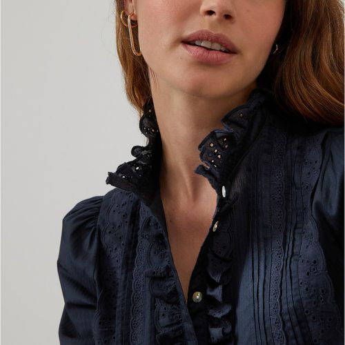 Signatures Eugenie Cotton Blouse with Ruffles - LA REDOUTE COLLECTIONS - Modalova