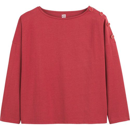 Signatures Aimie Cotton T-Shirt in Loose Fit with Boat Neck - LA REDOUTE COLLECTIONS - Modalova