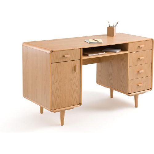 Jimi Oak Veneered Double Pedestal Desk - LA REDOUTE INTERIEURS - Modalova