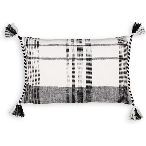 Parfeti Woven Check 100% Cotton Rectangular Cushion Cover - LA REDOUTE INTERIEURS - Modalova