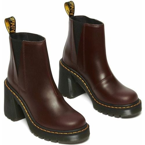 Spence Ankle Boots in Sendal Leather with Block Heel - Dr. Martens - Modalova