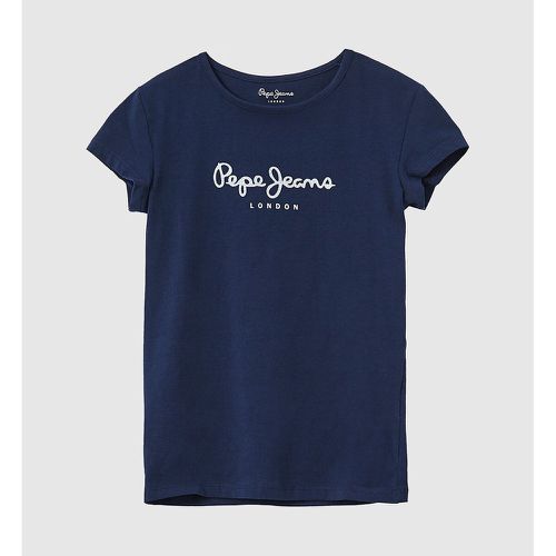 Logo Print Cotton T-Shirt with Short Sleeves - Pepe Jeans - Modalova