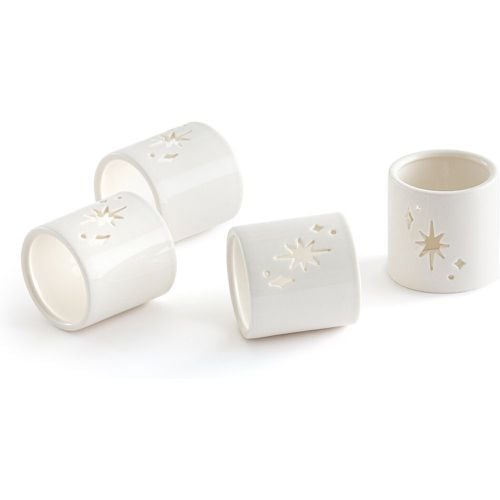 Set of 4 Christmas Ceramic Napkin Rings - LA REDOUTE INTERIEURS - Modalova