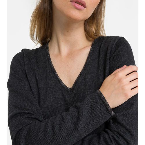 V-Neck Jumper with Logo on the Back - FREEMAN T. PORTER - Modalova