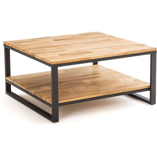 Hiba Square Oak & Steel Coffee Table - LA REDOUTE INTERIEURS - Modalova