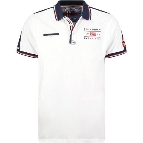 Kezolo Cotton Polo Shirt with Short Sleeves - geographical norway - Modalova