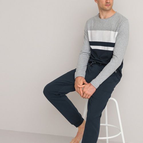 Colour Block Pyjamas in Organic Cotton Mix - LA REDOUTE COLLECTIONS - Modalova