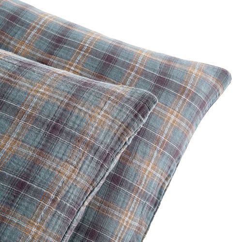 Check Tartan 100% Cotton Muslin 200 Thread Count Pillowcase - LA REDOUTE INTERIEURS - Modalova