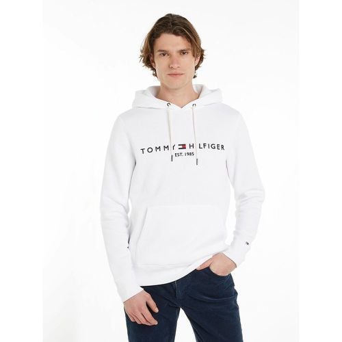 Tommy Logo Hoodie in Cotton Blend - Tommy Hilfiger - Modalova