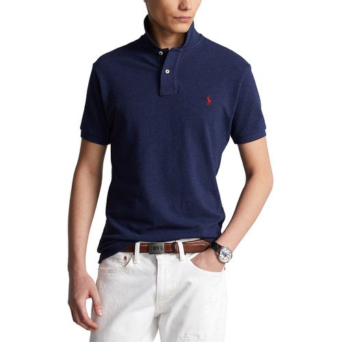 Pony Player Cotton Polo Shirt with Embroidered Logo in Slim Fit - Polo Ralph Lauren - Modalova