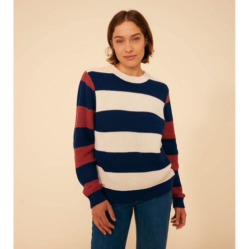 Striped Cotton Jumper - PETIT BATEAU - Modalova