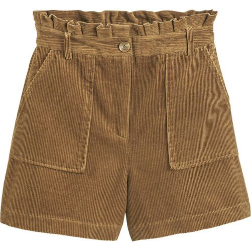 Corduroy Paper Bag Shorts with High Waist - LA REDOUTE COLLECTIONS - Modalova