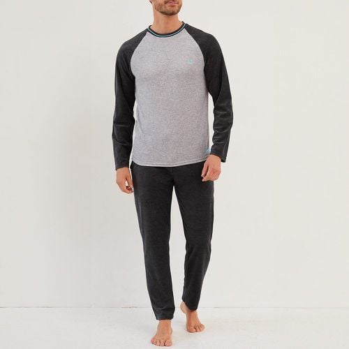 Velour Crew Neck Pyjamas with Long Sleeves - DODO - Modalova