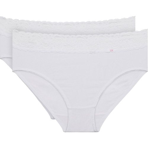 Pack of 2 Feminine Knickers in Stretch Cotton - Dim - Modalova