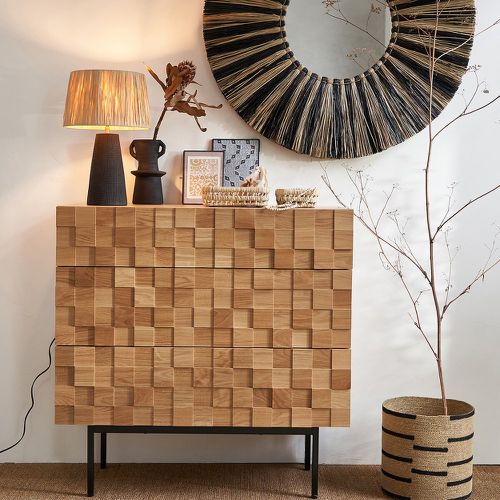 Madria Oak Veneer Chest of 3 Drawers - LA REDOUTE INTERIEURS - Modalova