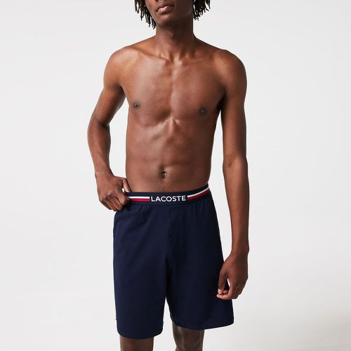 Cotton Pyjama Shorts with Tricolour Waistband - Lacoste - Modalova