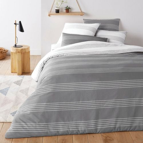 Horizon Striped 100% Cotton Duvet Cover - LA REDOUTE INTERIEURS - Modalova