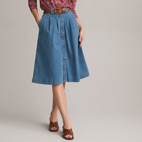 Full Midi Skirt in Organic Cotton Denim - Anne weyburn - Modalova