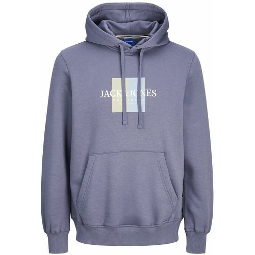 Logo Print Hoodie in Cotton Mix and Regular Fit - jack & jones - Modalova