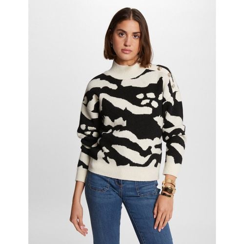 Printed High Neck Jumper in Fine Knit - Morgan - Modalova