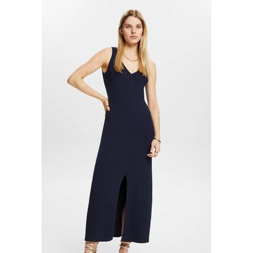 Cotton V-Neck Midaxi Dress - Esprit - Modalova