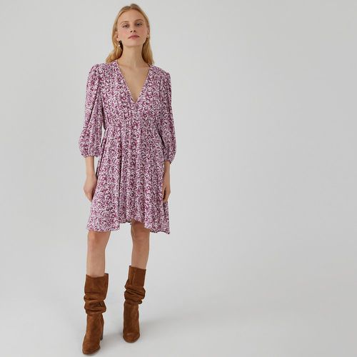 Printed Full Mini Dress with Long Sleeves - LA REDOUTE COLLECTIONS - Modalova