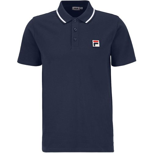 Leitmeritz Cotton Polo Shirt with Embroidered Logo and Short Sleeves - Fila - Modalova