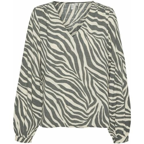 Zebra Print V-Neck Blouse - Vero Moda - Modalova