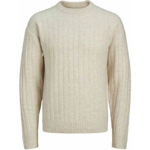 Ribbed Knit Jumper with Crew Neck - jack & jones - Modalova