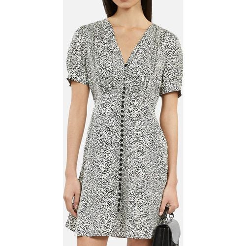 Leopard Print Mini Dress with Short Sleeves - THE KOOPLES - Modalova