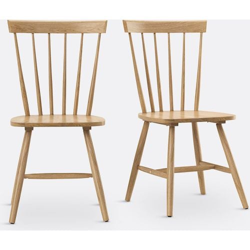 Set of 2 Jimi Solid Wood Spindle-Back Dining Chairs - LA REDOUTE INTERIEURS - Modalova