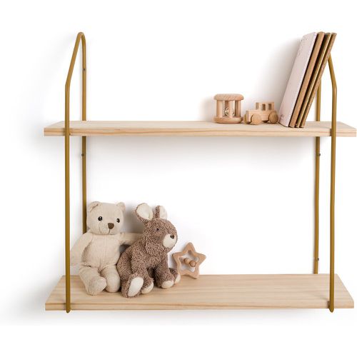 Vinto L65cm Double Pine & Metal Wall Shelf - LA REDOUTE INTERIEURS - Modalova