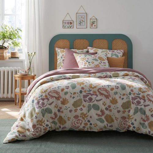 Nice Floral Cotton and Washed Linen Duvet Cover - LA REDOUTE INTERIEURS - Modalova