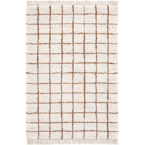 Ocana Fringed Checked Rug - LA REDOUTE INTERIEURS - Modalova