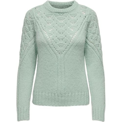 Openwork Knit Jumper with Crew Neck - Only - Modalova