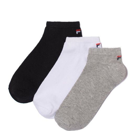 Pack of 3 Pairs of Invisible Socks in Cotton Mix - Fila - Modalova