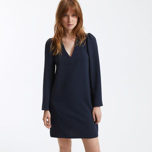 V-Neck Mini Dress with Long Sleeves - LA REDOUTE COLLECTIONS - Modalova