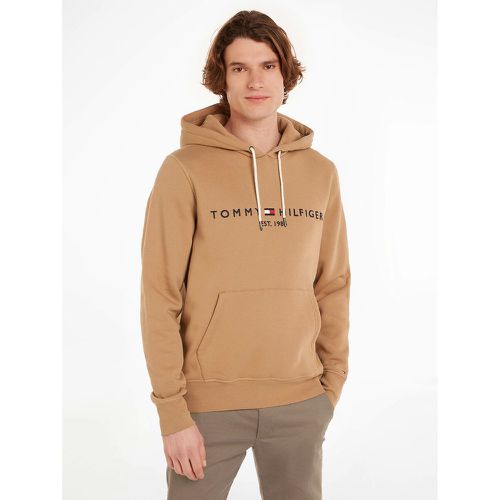 Tommy Logo Hoodie with Embroidered Logo in Cotton Mix - Tommy Hilfiger - Modalova