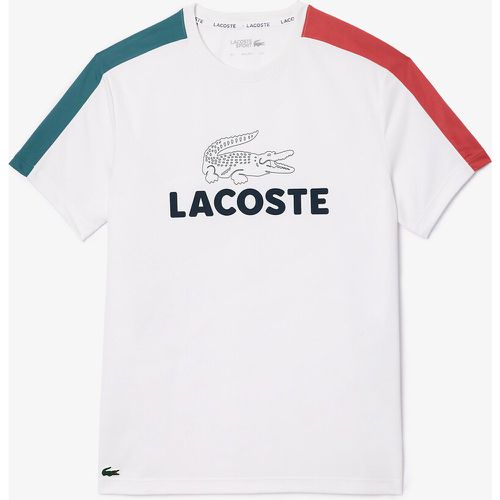 Logo Print Sports T-Shirt with Crew Neck - Lacoste - Modalova