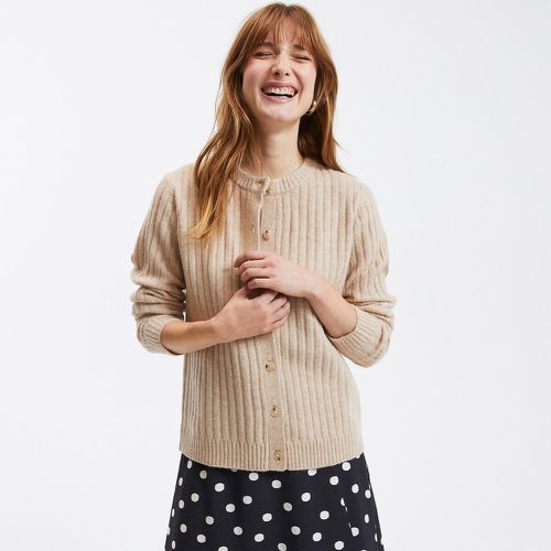 Recycled Ribbed Knit Cardigan - LA REDOUTE COLLECTIONS - Modalova