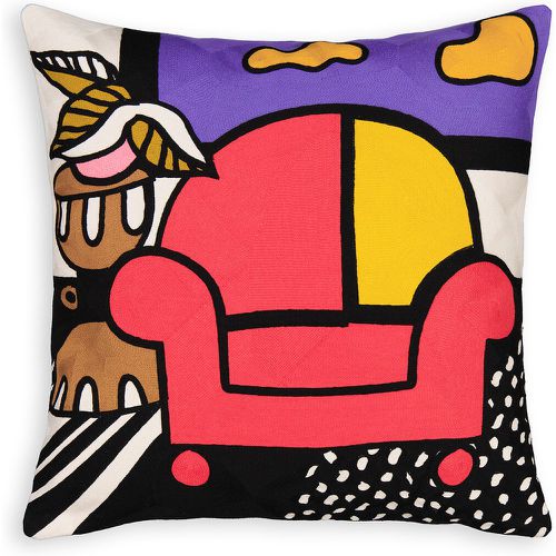 Super Club Graphic 50 x 50cm 100% Cotton Cushion Cover - MAMA SHELTER X LA REDOUTE INTERIEURS - Modalova