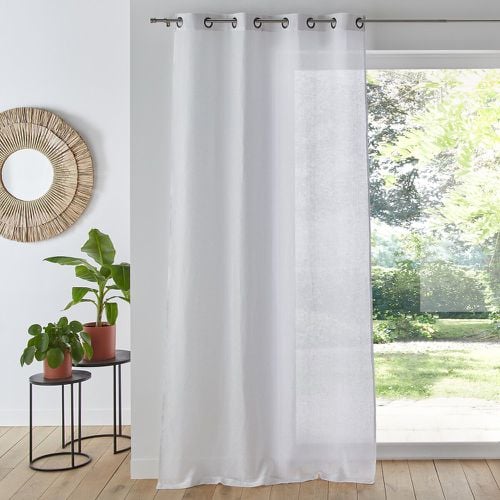 Onega Single Linen Voile Panel with Eyelets - LA REDOUTE INTERIEURS - Modalova