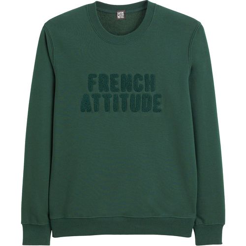 French Attitude Embroidered Sweatshirt with Crew Neck in Cotton Mix - LA REDOUTE COLLECTIONS - Modalova