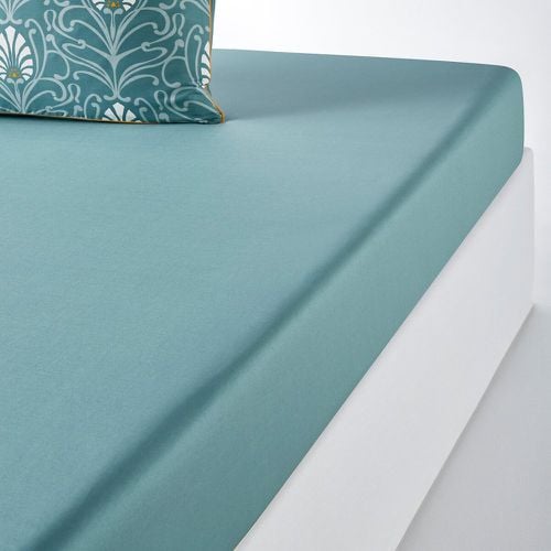 Poetic Cottage 100% Cotton Percale 200 Thread Count Fitted Sheet - LA REDOUTE INTERIEURS - Modalova