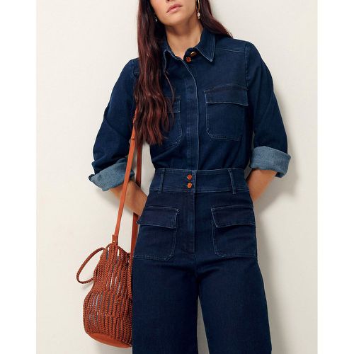 Guggen Denim Shirt with Long Sleeves - SESSUN - Modalova