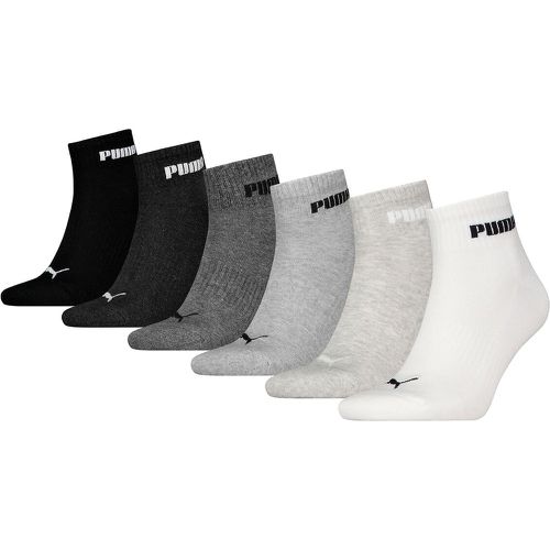 Pack of 6 Pairs of Trainer Socks in Cotton Mix - Puma - Modalova